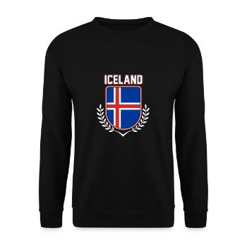 Island - Unisex Pullover - Schwarz - Vorne - Alina (178cm) & Michal (187cm)
