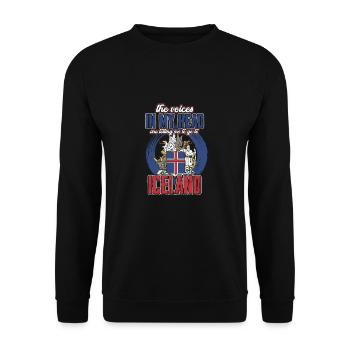 Island - Unisex Pullover - Schwarz - Vorne - Alina (178cm) & Michal (187cm)