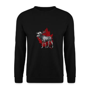 Canada - Sweat-shirt Unisexe - noir - Devant - Alina (178cm) & Michal (187cm)