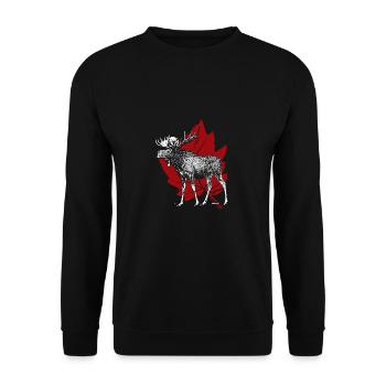 Rennes du Canada - Sweat-shirt Unisexe - noir - Devant - Alina (178cm) & Michal (187cm)