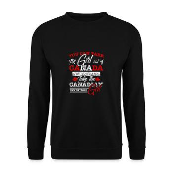 Canada - Sweat-shirt Unisexe - noir - Devant - Alina (178cm) & Michal (187cm)