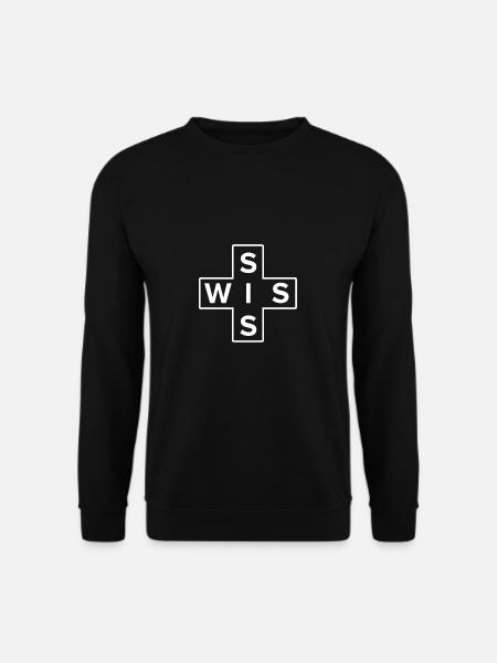 Schweiz - Unisex Pullover - Schwarz