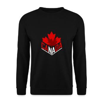 Canada - Sweat-shirt Unisexe - noir - Devant - Alina (178cm) & Michal (187cm)