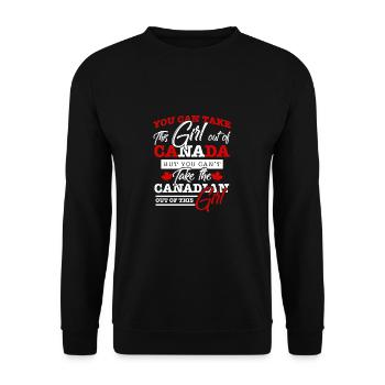 Canada - Sweat-shirt Unisexe - noir - Devant - Alina (178cm) & Michal (187cm)