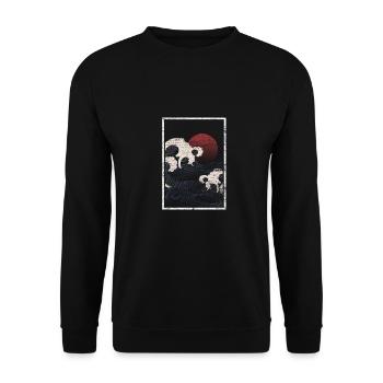 Japon - Sweat-shirt Unisexe - noir - Devant - Alina (178cm) & Michal (187cm)