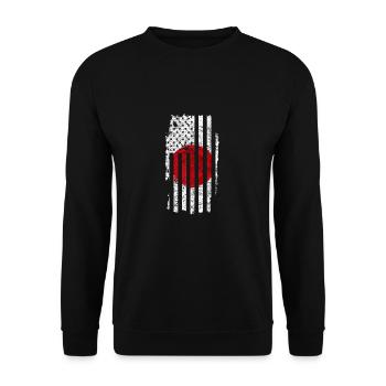 Japan - Unisex Pullover - Schwarz - Vorne - Alina (178cm) & Michal (187cm)