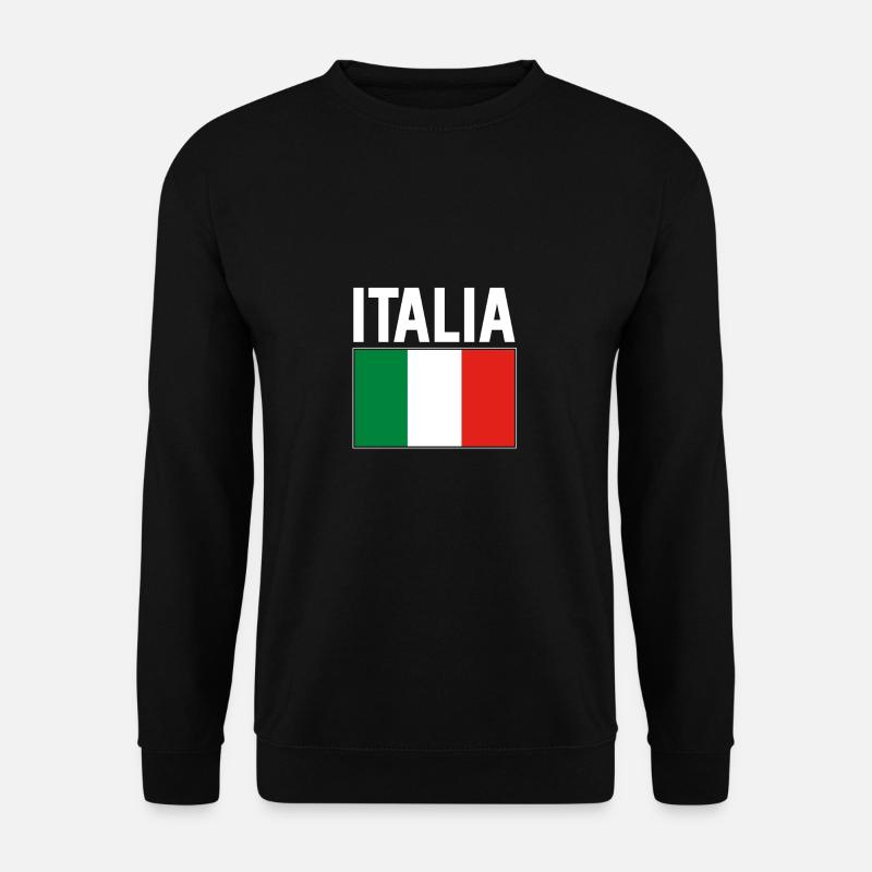 italienische Flagge - Unisex Pullover - Schwarz
