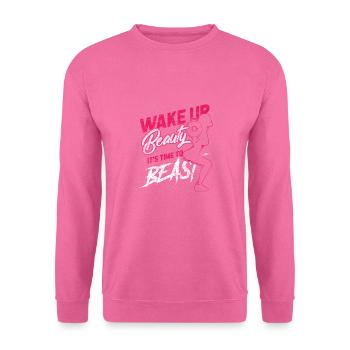 Sportlerin Kraftsport Bodybuilder Biest trainieren - Unisex Pullover - Pink - Vorne