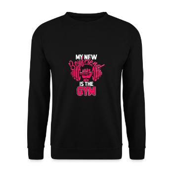 Sportswoman formation ami gym cadeau fille - Sweat-shirt Unisexe - noir - Devant - Alina (178cm) & Michal (187cm)