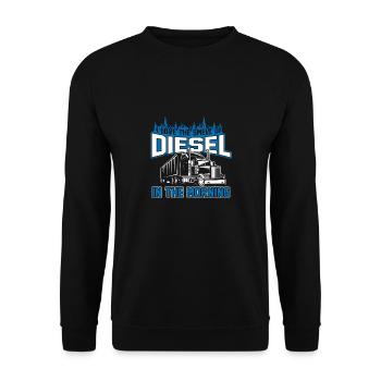 diesel - Unisex Sweatshirt - black - Front - Alina (178cm) & Michal (187cm)