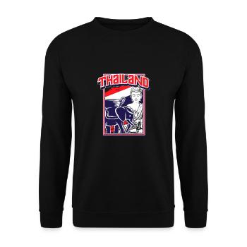 Thailand - Unisex Sweatshirt - black - Front - Alina (178cm) & Michal (187cm)