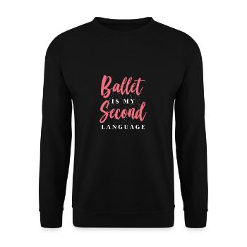 Ballett - Unisex Pullover - Schwarz - Vorne - Alina (178cm) & Michal (187cm)