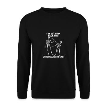 chiropracteur - Sweat-shirt Unisexe - noir - Devant - Alina (178cm) & Michal (187cm)