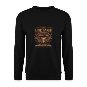 Linedance - Unisex Pullover - Schwarz - Vorne - Alina (178cm) & Michal (187cm)