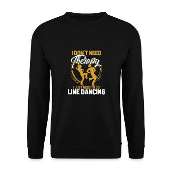 Line Dance - Unisex Pullover - Schwarz - Vorne - Alina (178cm) & Michal (187cm)