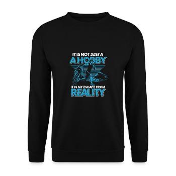 Triathlon - Unisex Pullover - Schwarz - Vorne - Alina (178cm) & Michal (187cm)
