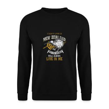 nouvelle-Zélande - Sweat-shirt Unisexe - noir - Devant - Alina (178cm) & Michal (187cm)