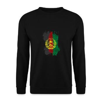 Drapeau afghan - Sweat-shirt Unisexe - noir - Devant - Alina (178cm) & Michal (187cm)