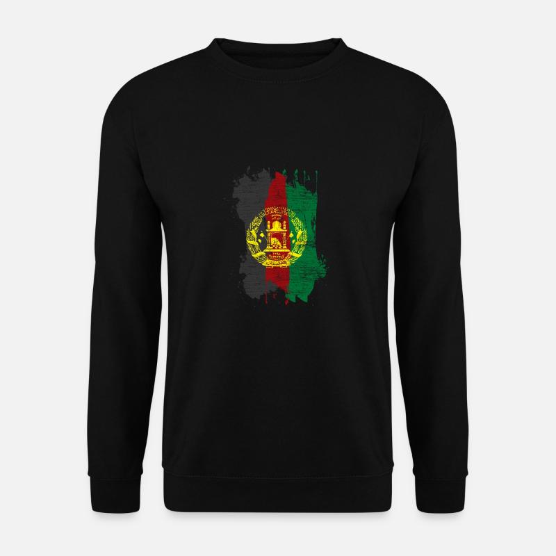 Afghanistan Flagge - Unisex Pullover - Schwarz