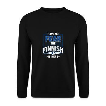 Finlande - Sweat-shirt Unisexe - noir - Devant - Alina (178cm) & Michal (187cm)