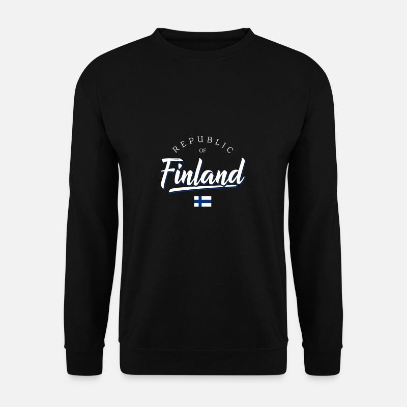 Finnland - Unisex Pullover - Schwarz
