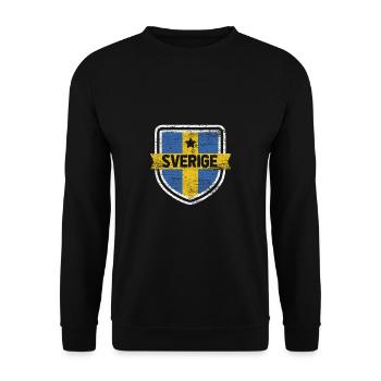 Sweden - Unisex Sweatshirt - black - Front - Alina (178cm) & Michal (187cm)