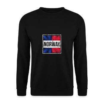 Norway - Unisex Sweatshirt - black - Front - Alina (178cm) & Michal (187cm)