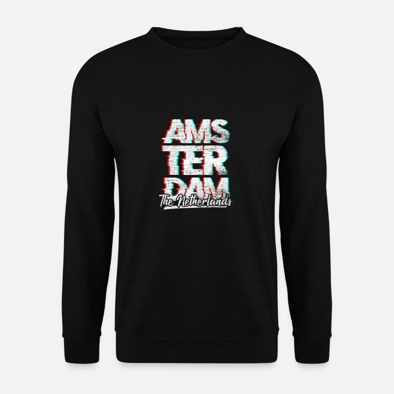 Amsterdam - Unisex Pullover - Schwarz