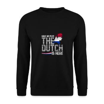 Netherlands - Unisex Sweatshirt - black - Front - Alina (178cm) & Michal (187cm)