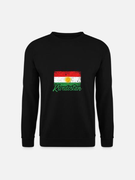 Kurdistan Flagge - Unisex Pullover - Schwarz