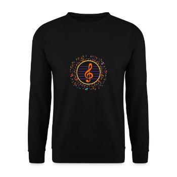 clef - Unisex Sweatshirt - black - Front - Alina (178cm) & Michal (187cm)