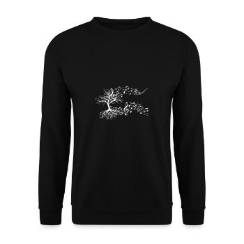 Clef treble clef musician gift - Unisex Sweatshirt - black - Front - Alina (178cm) & Michal (187cm)