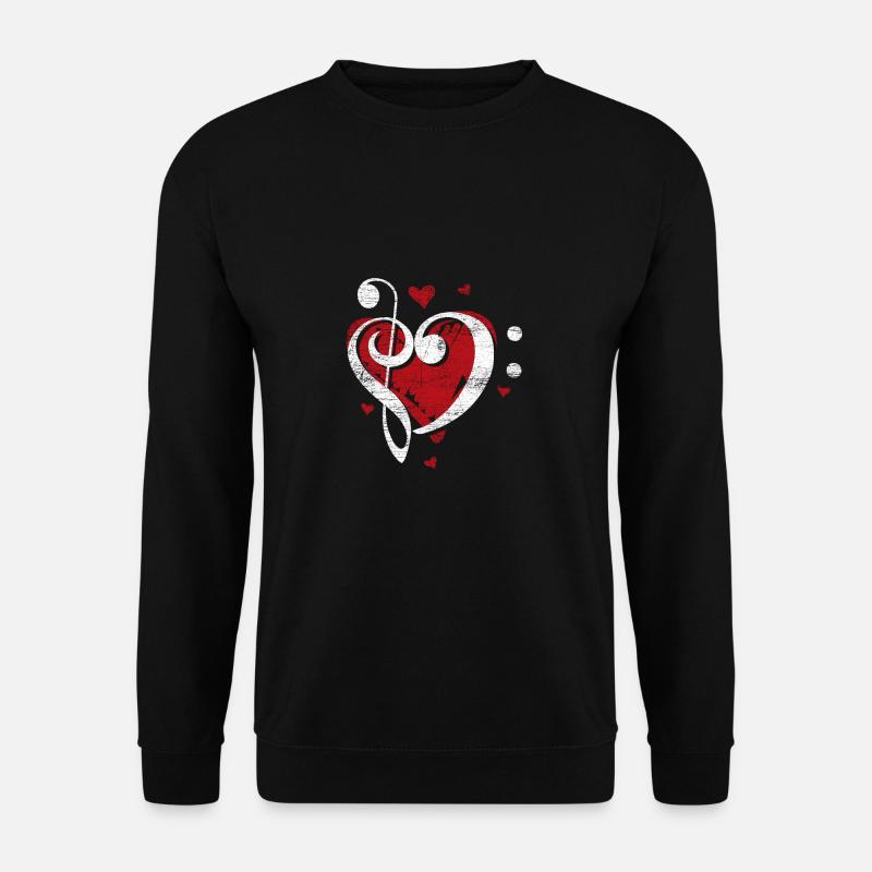 Clé de sol - Sweat-shirt Unisexe - noir
