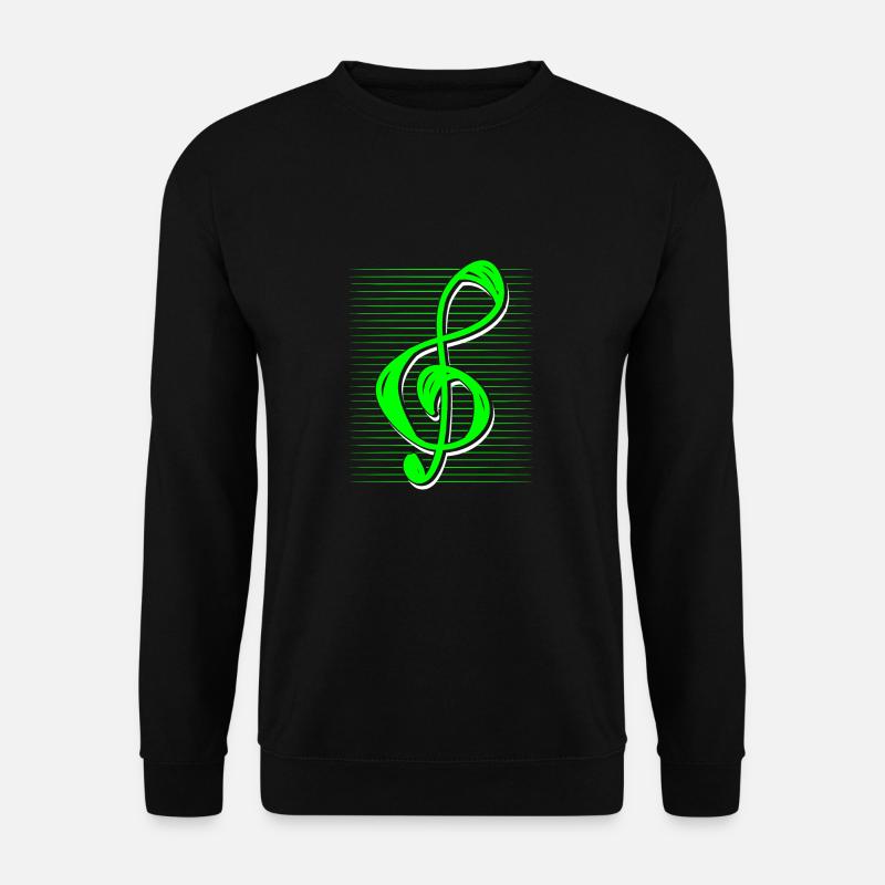 clef de sol - Sweat-shirt Unisexe - noir