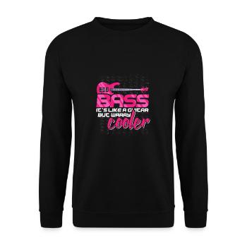 Bassist - Unisex Pullover - Schwarz - Vorne - Alina (178cm) & Michal (187cm)