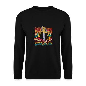 basse - Sweat-shirt Unisexe - noir - Devant - Alina (178cm) & Michal (187cm)