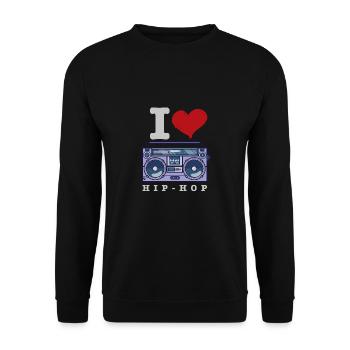 Streetdance Breakdance Hip Hop Musik Tanzsport - Unisex Pullover - Schwarz - Vorne - Alina (178cm) & Michal (187cm)