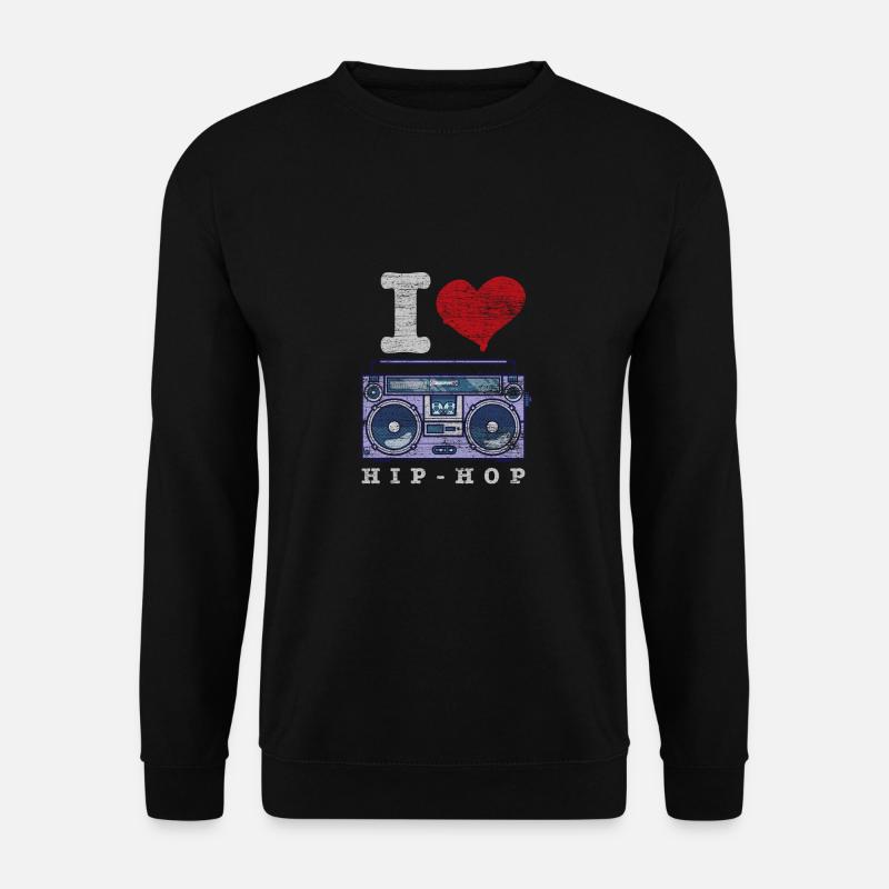 Ich liebe Hip Hop - Unisex Pullover - Schwarz