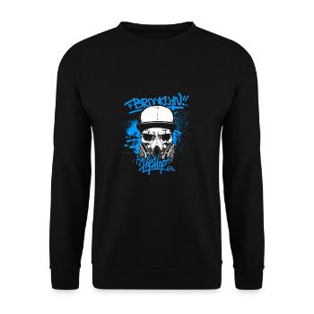 Hip Hop - Unisex Pullover - Schwarz - Vorne - Alina (178cm) & Michal (187cm)