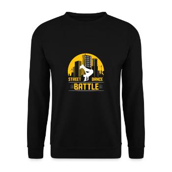 Streetdance Breakdance Hip Hop Musik Tanzsport - Unisex Pullover - Schwarz - Vorne - Alina (178cm) & Michal (187cm)