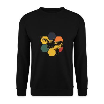 Orca - Unisex Pullover - Schwarz - Vorne - Alina (178cm) & Michal (187cm)