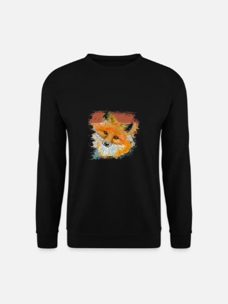Fuchs - Unisex Pullover - Schwarz