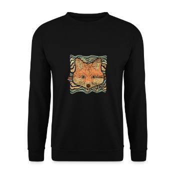 Fuchs - Unisex Pullover - Schwarz - Vorne - Alina (178cm) & Michal (187cm)