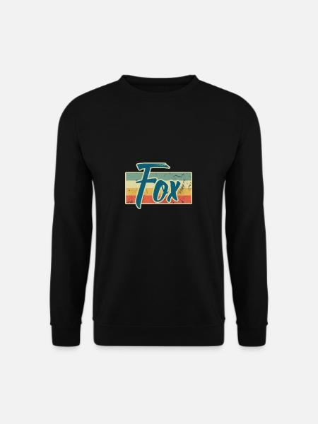 Fuchs Tier Wald Schlau Clever Streber Geschenk - Unisex Pullover - Schwarz