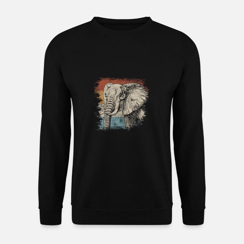 éléphant - Sweat-shirt Unisexe - noir