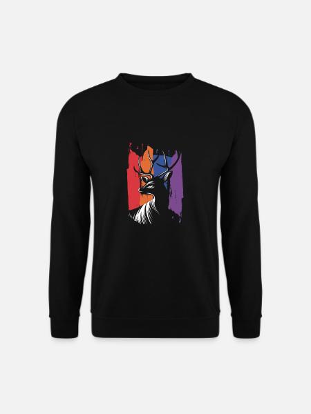 cerf - Sweat-shirt Unisexe - noir