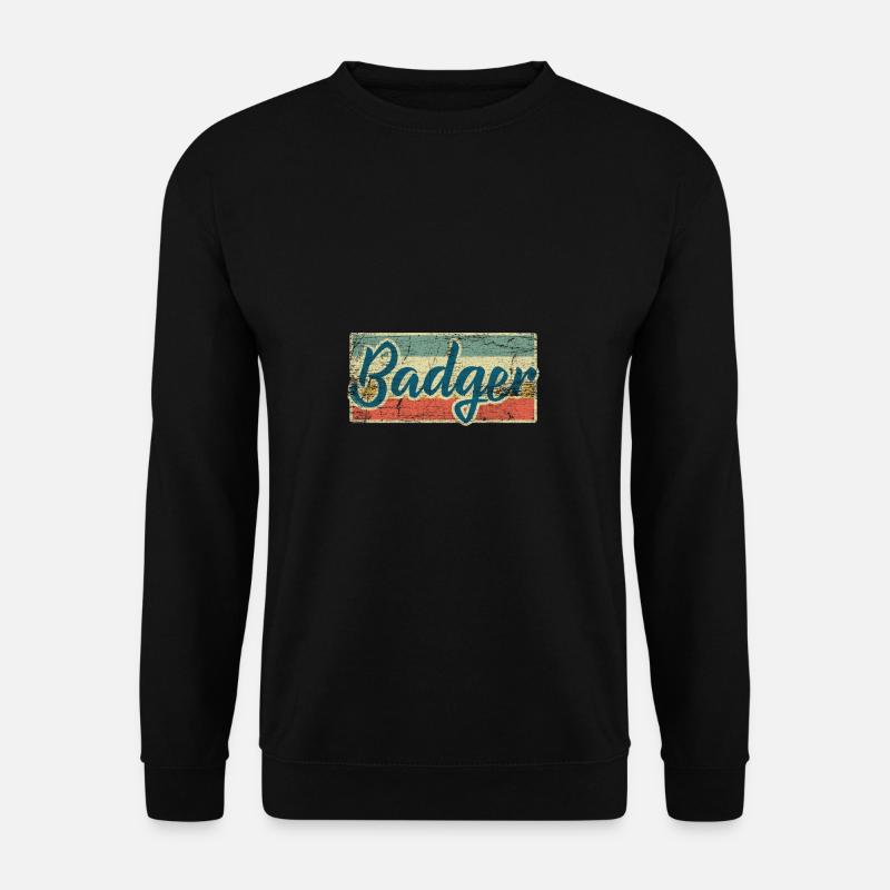 Dachs - Unisex Pullover - Schwarz
