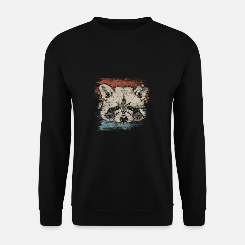 racoon - Unisex Sweatshirt - black