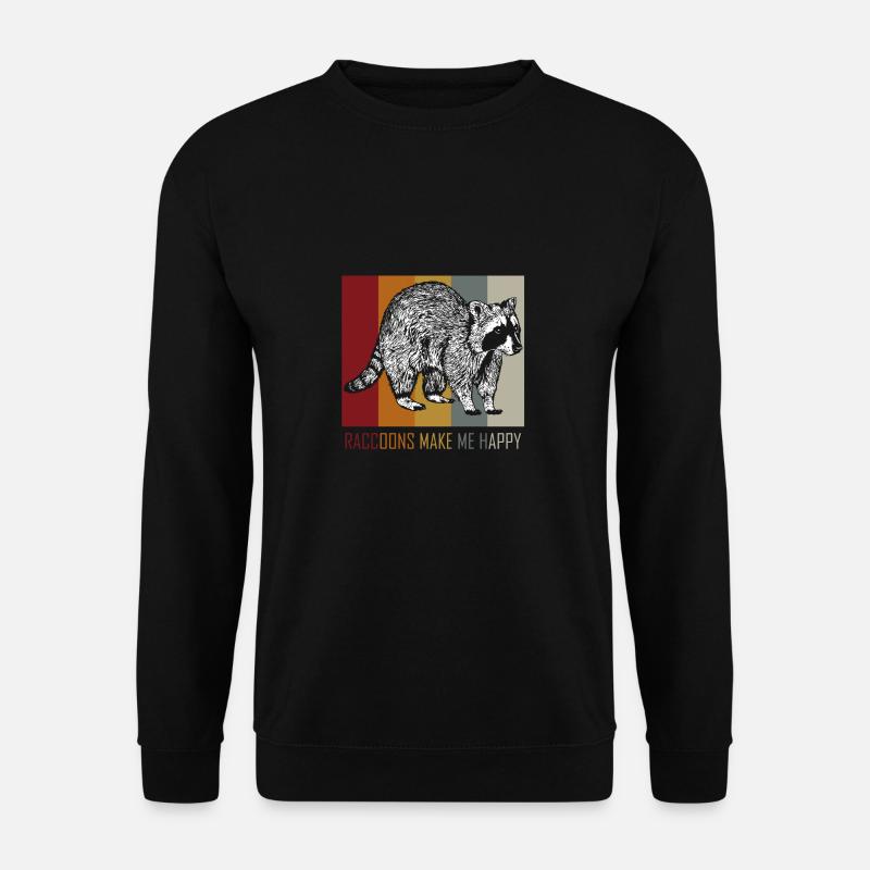 racoon - Unisex Sweatshirt - black