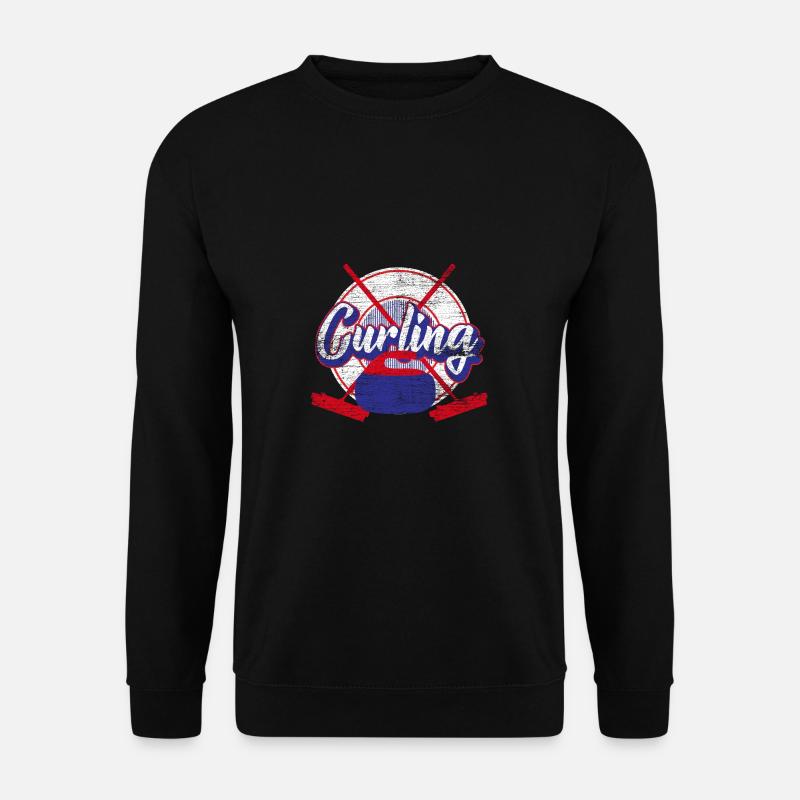 Curling - Unisex Pullover - Schwarz